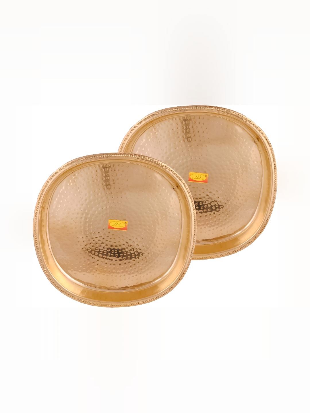 

Shivshakti Arts Gold-Toned 2 Pieces Brass Plates