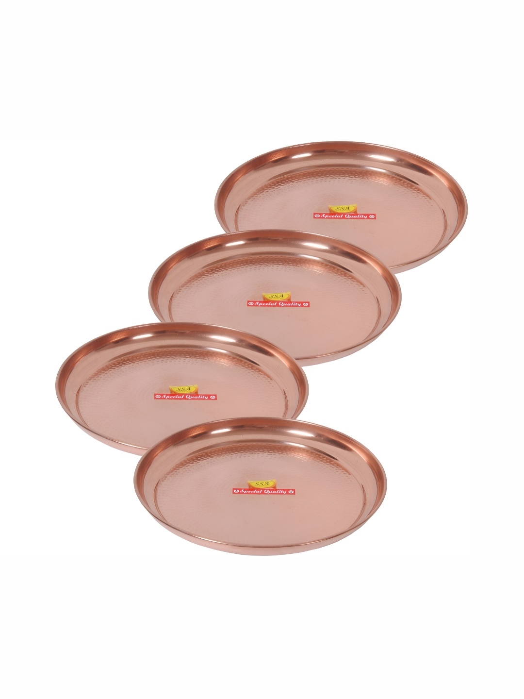 

Shivshakti Arts Brown 4 Pieces Copper Plates
