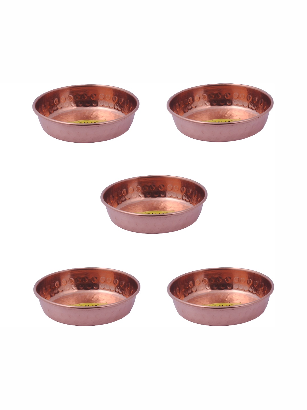 

Shivshakti Arts Brown 5 Pieces Copper Plates