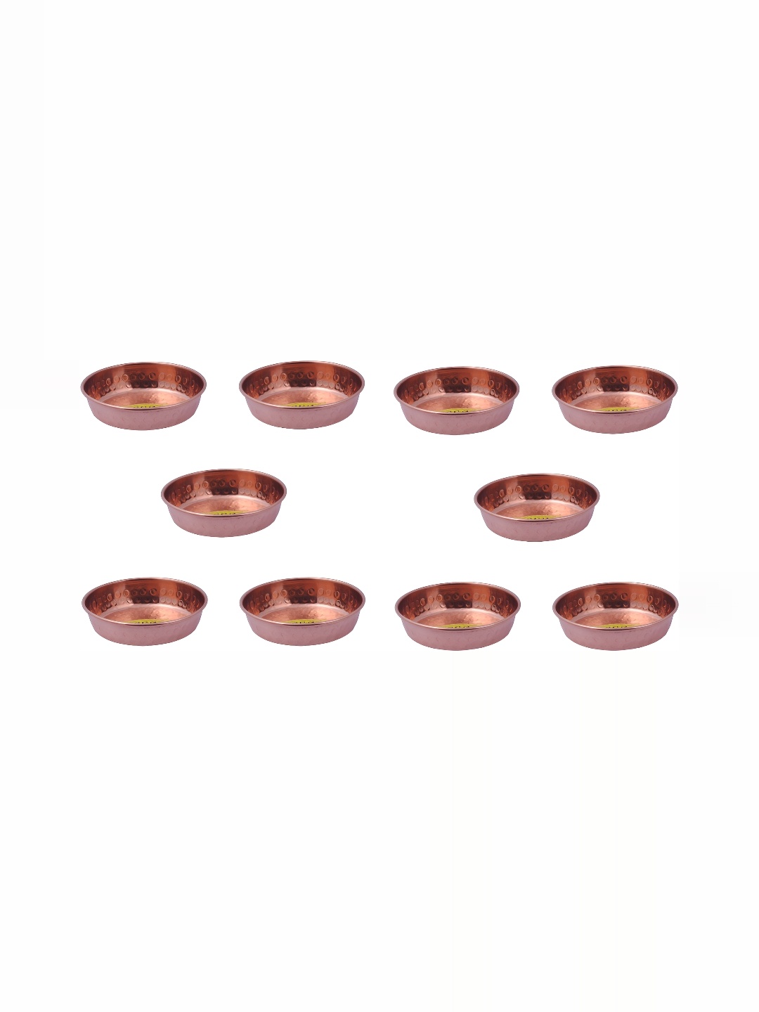 

Shivshakti Arts Brown 10 Pieces Copper Bowls