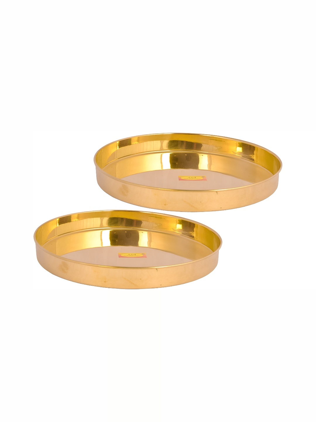 

Shivshakti Arts Gold Toned 2 Pieces Brass Thali