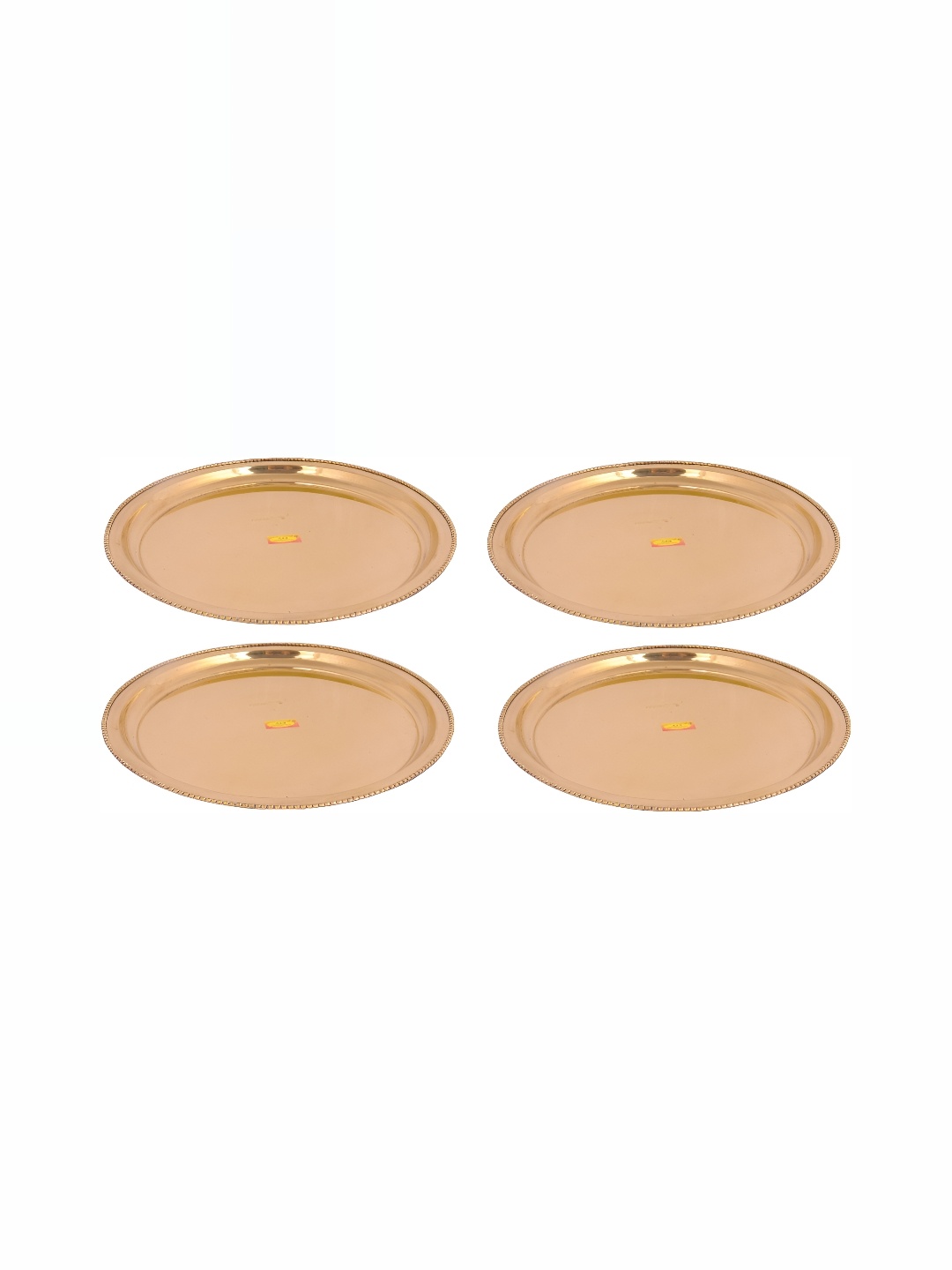 

Shivshakti Arts Gold Toned 4 Pieces Brass Thali