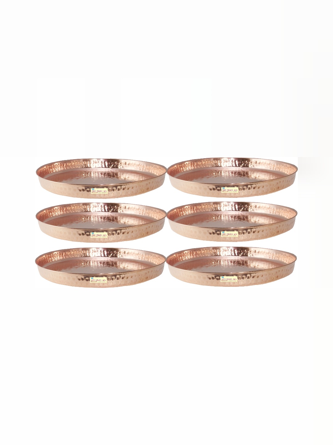 

Shivshakti Arts Copper Toned 6 Pieces Copper Plates