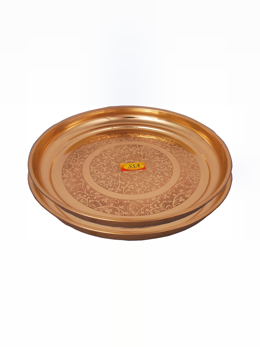 

Shivshakti Arts Gold-Toned 2 Pieces Plates