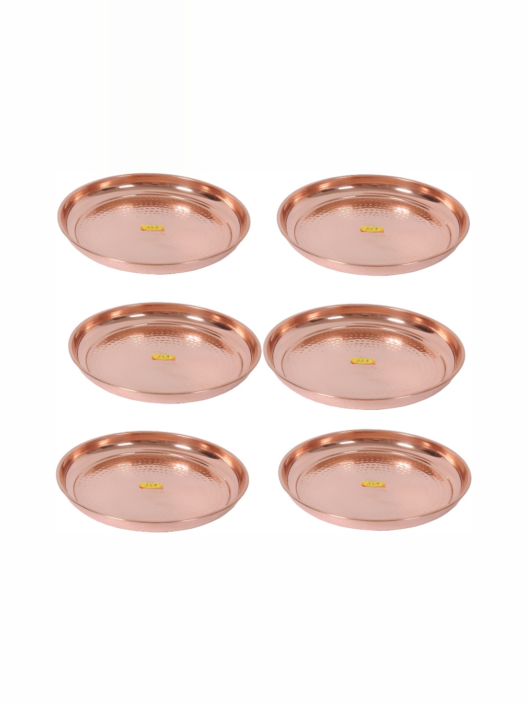 

Shivshakti Arts Copper Toned 6 Pieces Copper Plates