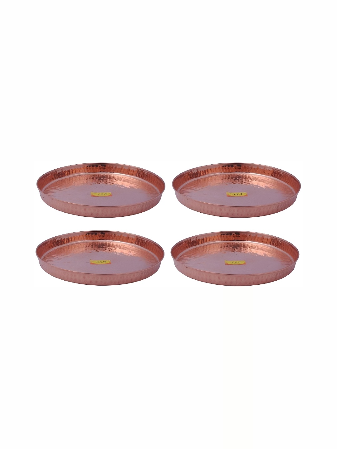 

Shivshakti Arts Brown 4 Pieces Copper Plates