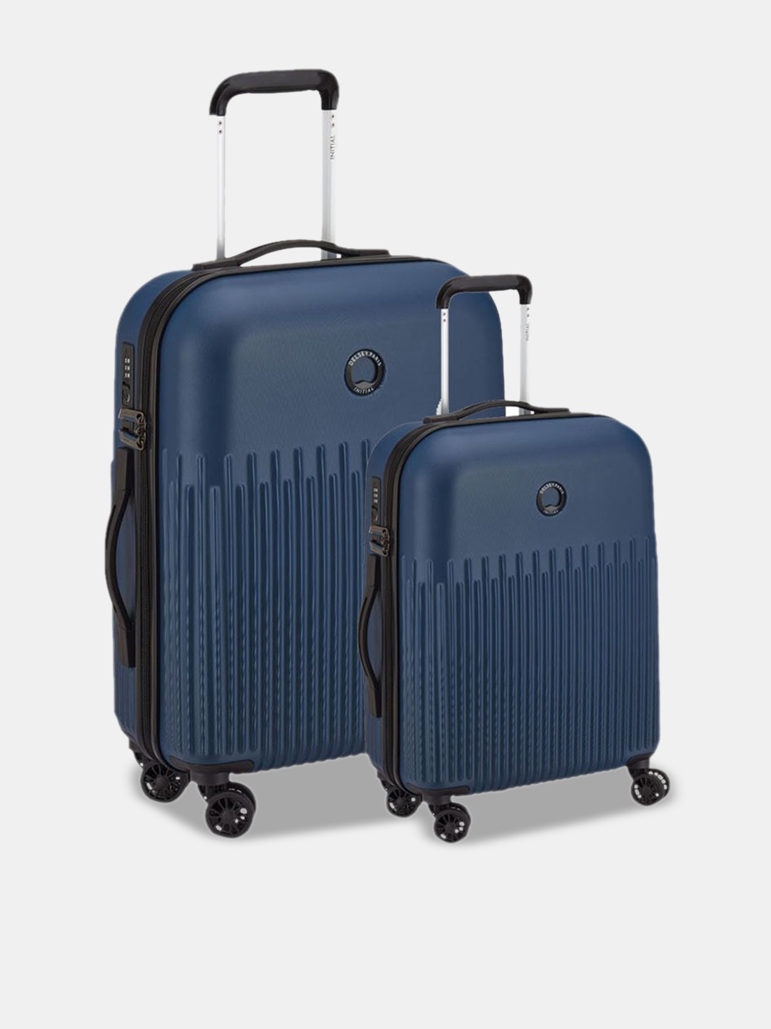 

DELSEY Unisex Set Of 2 Hard-Sided Trolley Bags, Blue