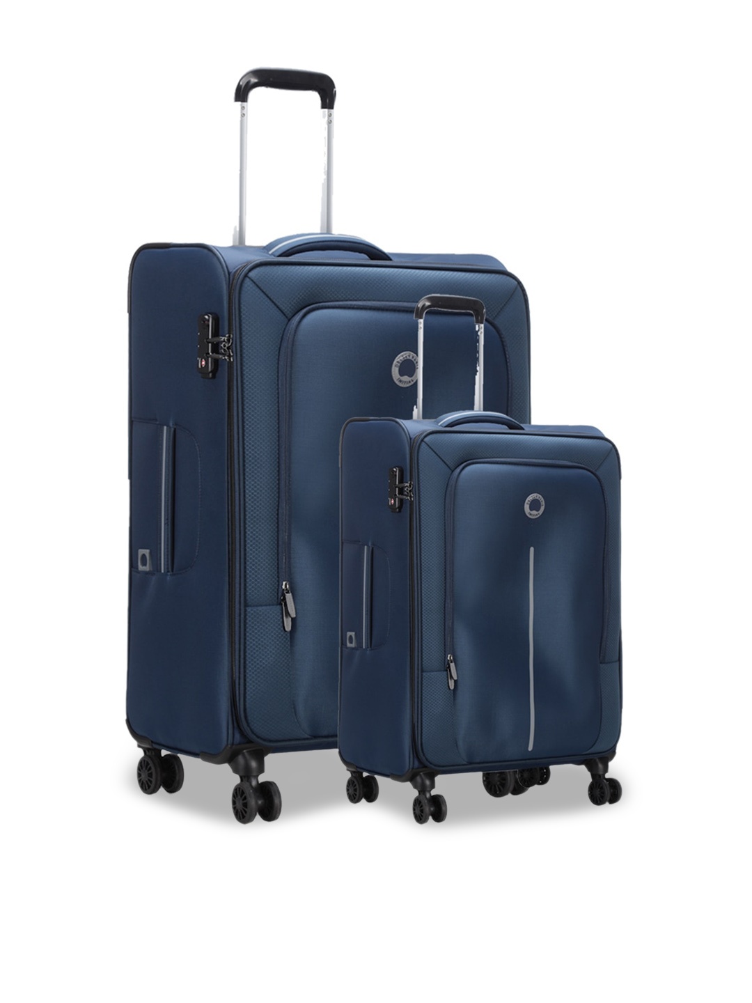 

DELSEY Paris Caracas Set Of 2 Large & Cabin Soft Trolley Bags, Blue