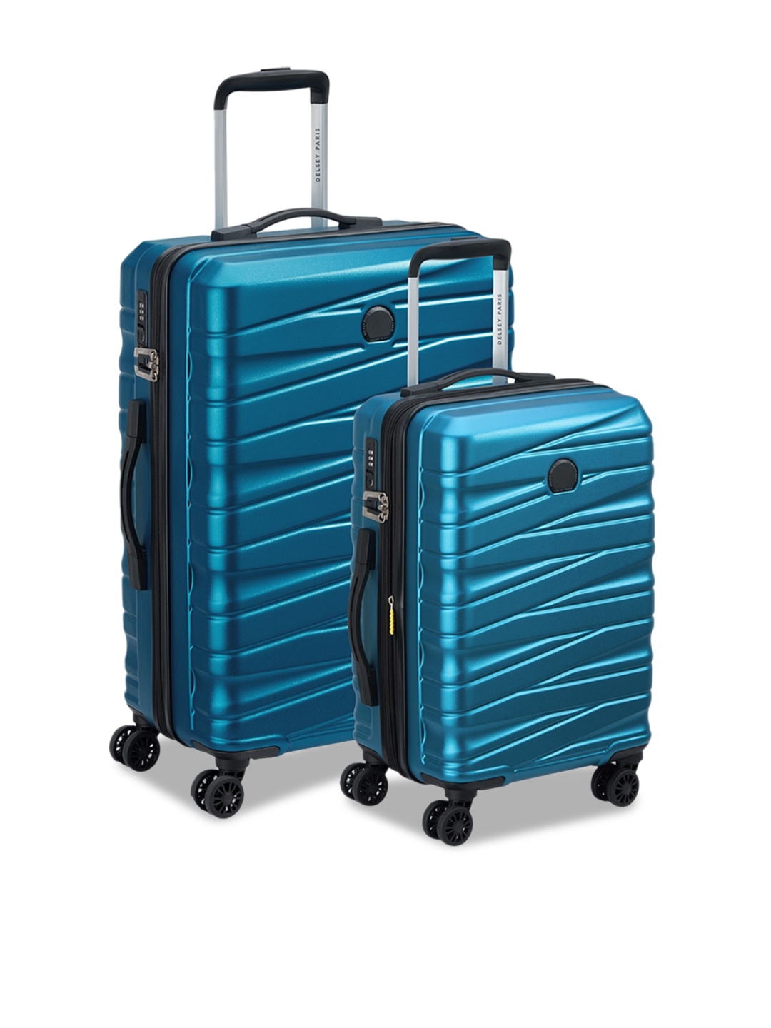 

DELSEY Set Of 2 Hard-Sided Trolley Bags-121.0L, Blue