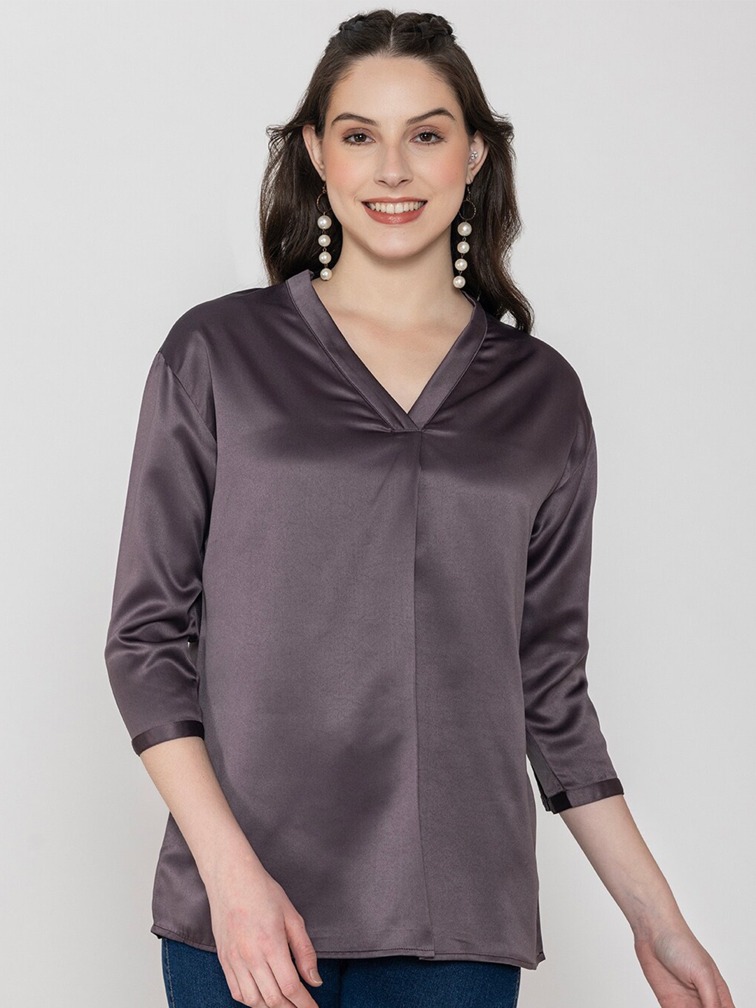 

Lounge Dreams Styled Back Top, Metallic