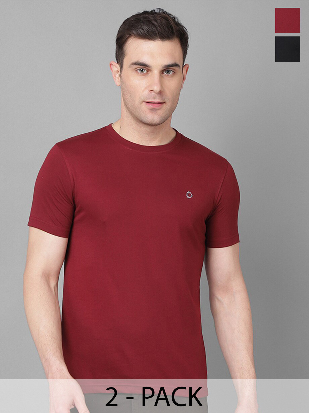 

Dollar Pack of 2 Cotton T-shirt, Assorted