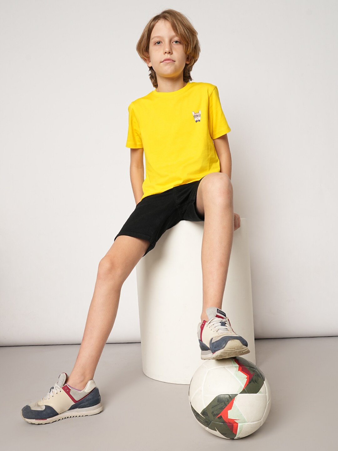 

Jack & Jones Junior Boys Round Neck Pure Cotton T-shirt, Yellow