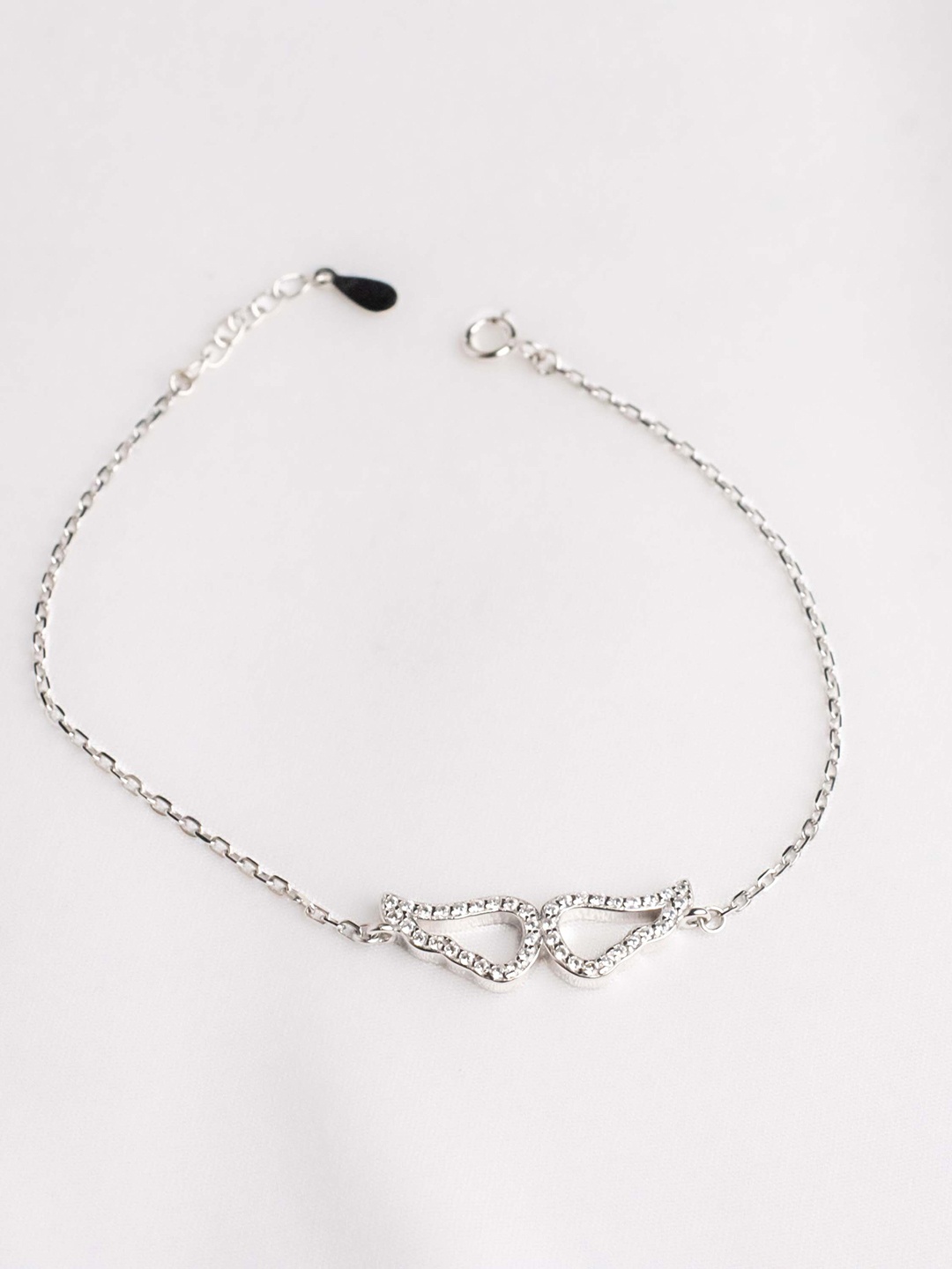 

STERLYN 925 Sterling Silver Plated Cubic Zirconia Charm Bracelet