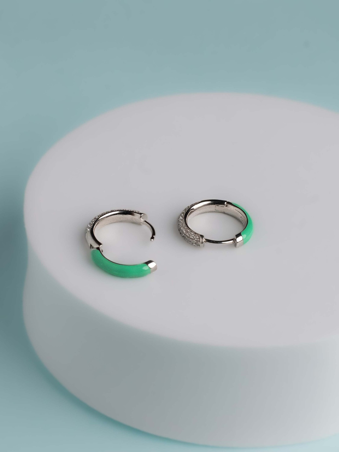 

STERLYN 925 Sterling Silver Plated Circular Hoop Earrings
