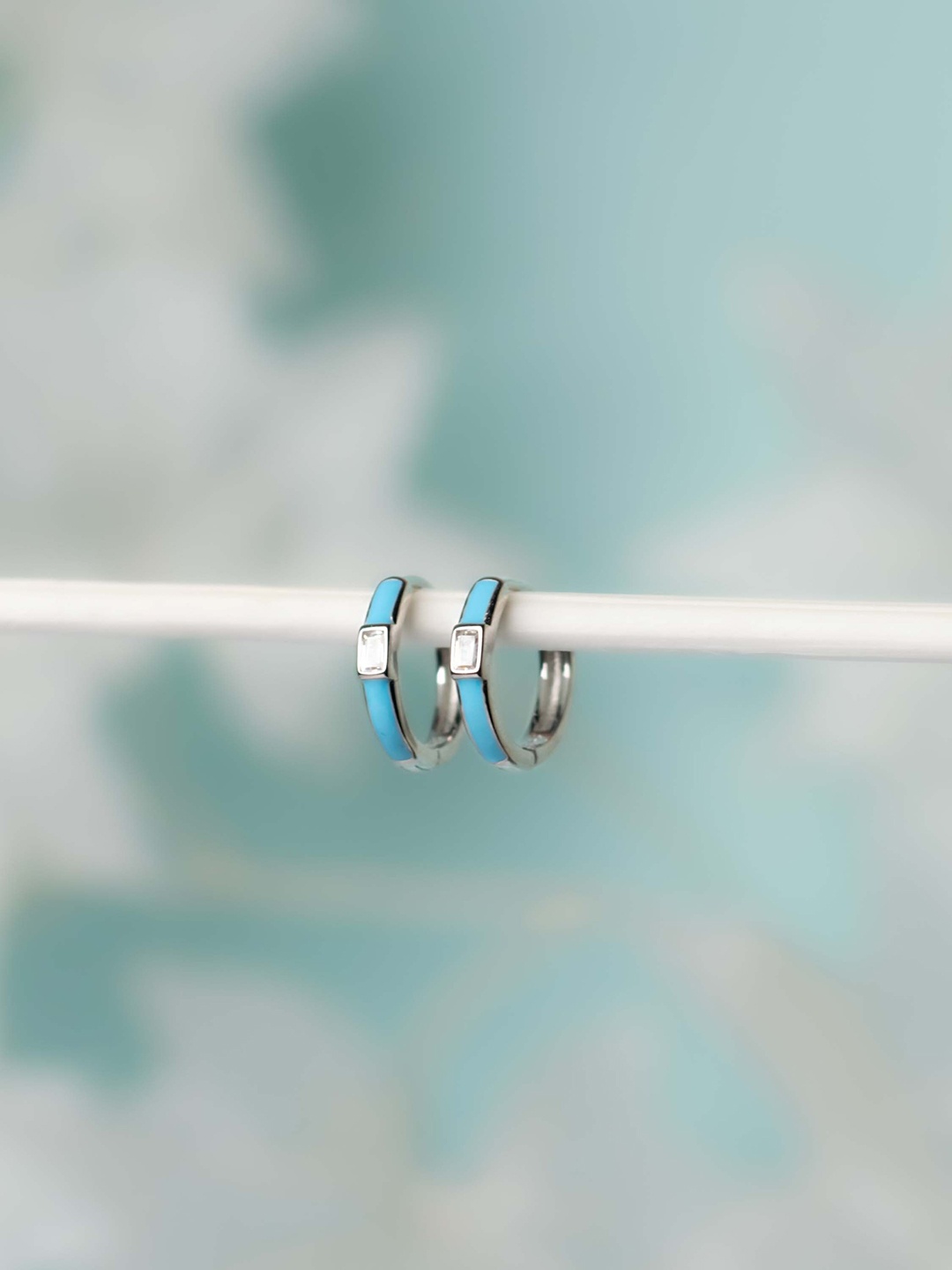 

STERLYN 925 Sterling Silver-Plated Circular Hoop Earrings