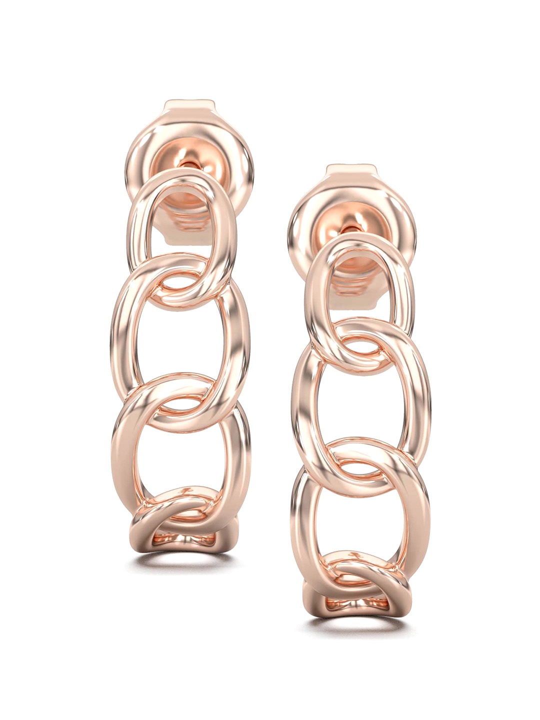 

STERLYN 925 Sterling Silver Drop Earrings, Rose gold