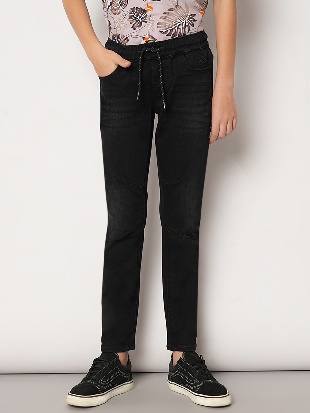 

Jack & Jones Junior Boys Slim Fit Clean Look Pure Cotton Jeans, Black