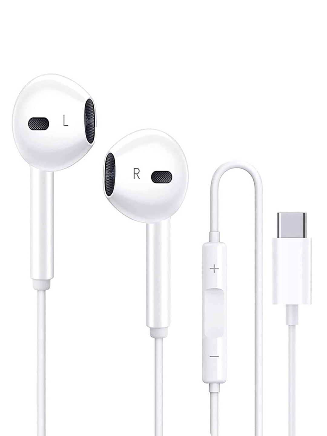 

EYNK Inline Controls Type C Ear Buds, White