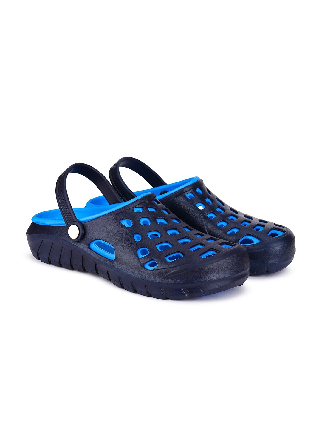 

BERSACHE Men Self Design Clogs, Blue