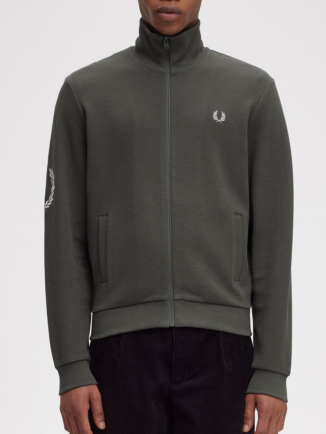 

Fred Perry Stand Collar Bomber Jacket, Green