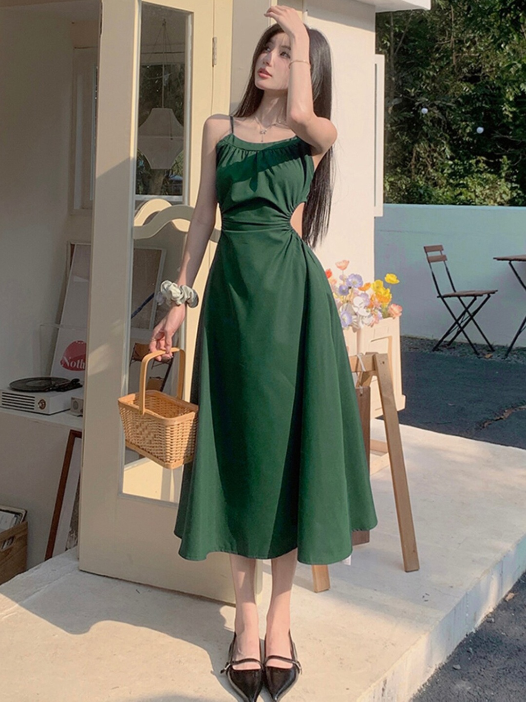 

Stylecast X KPOP Fit & Flare Midi Dress, Green