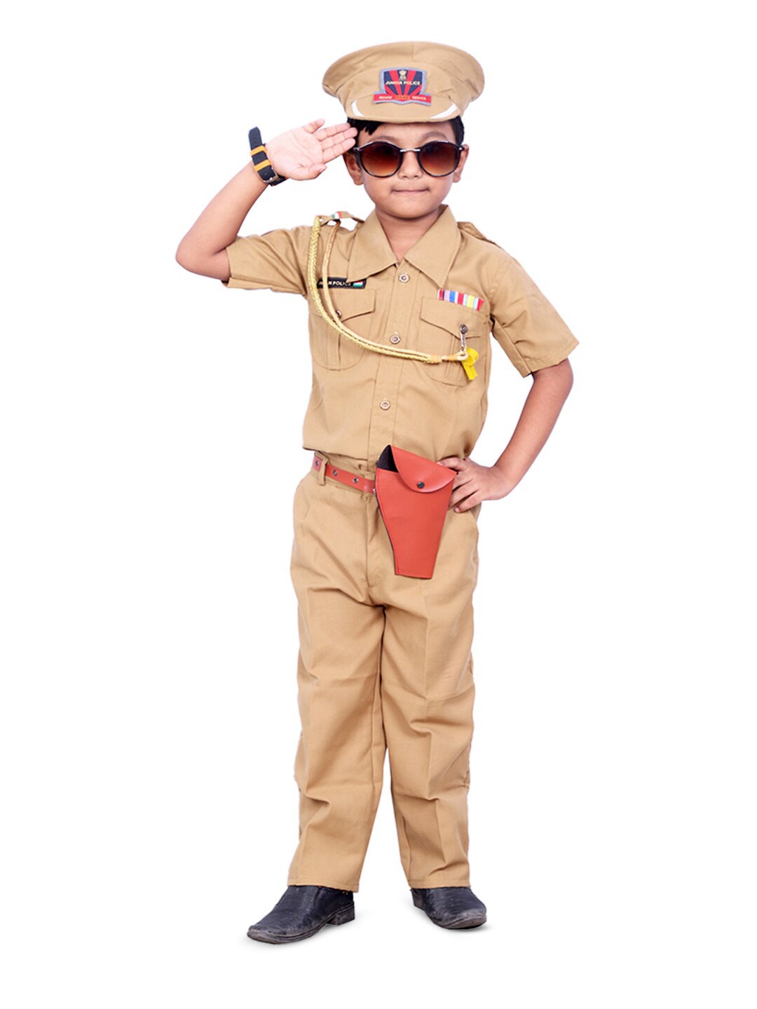 

BAESD Boys Shirt Collar Shirt With Trousers, Beige