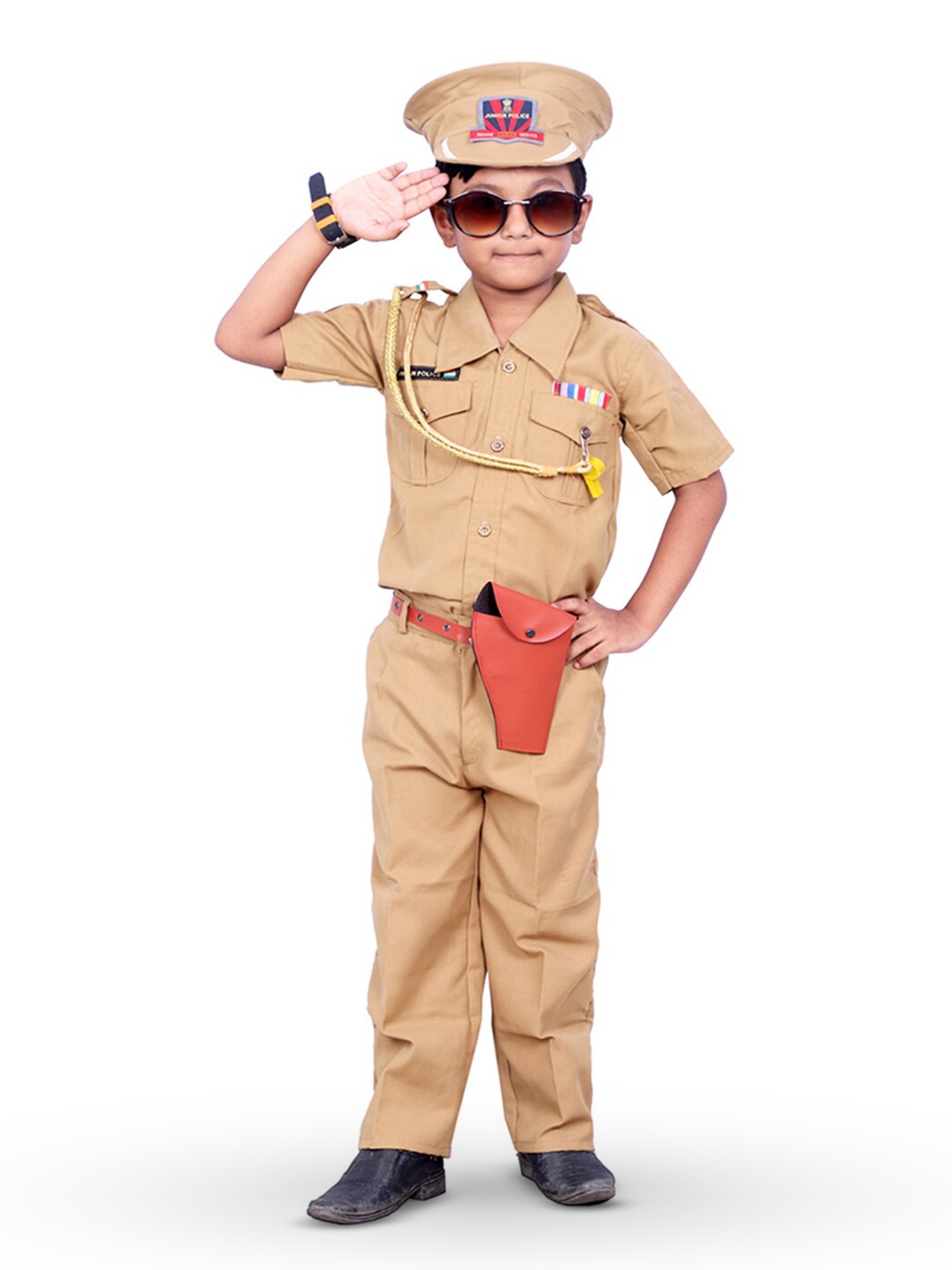 

BAESD Boys Shirt Collar Shirt with Trousers Costume Set, Beige