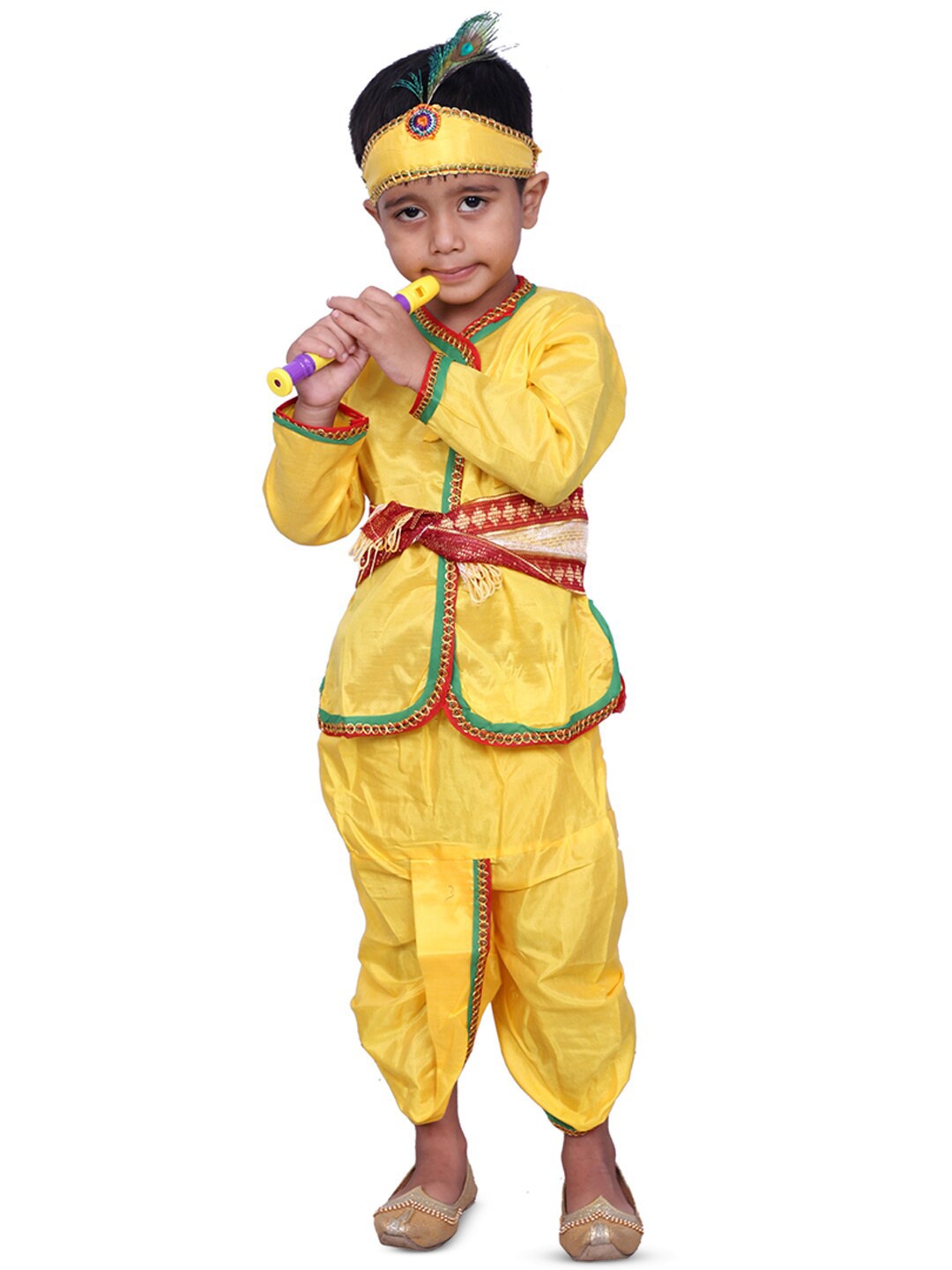 

BAESD Boys V-Neck Krishna Costume, Yellow