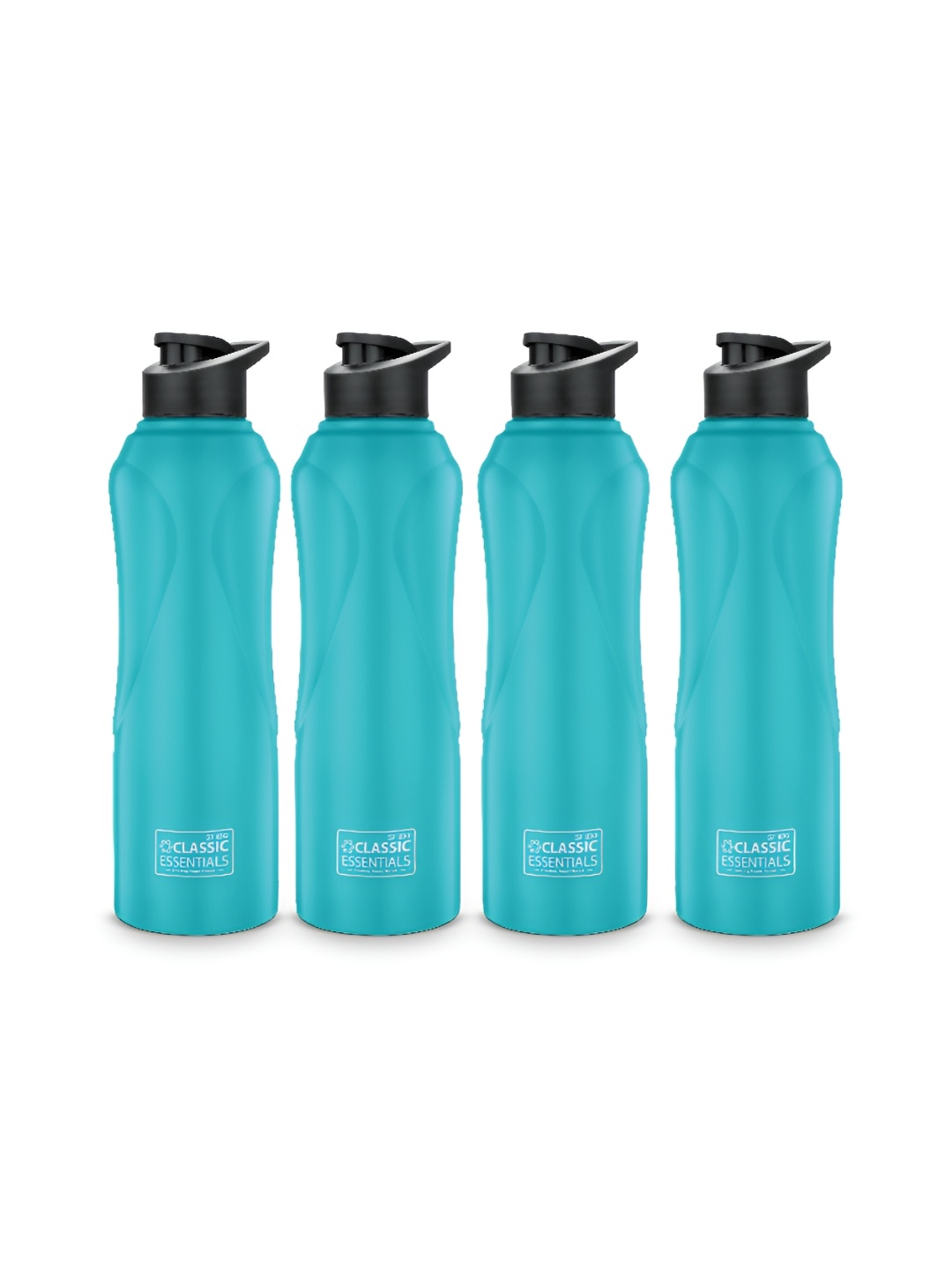 

Classic Essentials Blue & Black 4 Pieces Stainless Steel Water Bottle 1L
