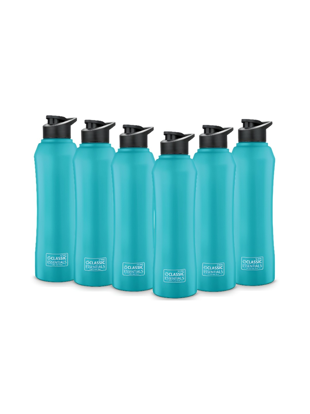 

Classic Essentials Blue & Black 6 Pieces Stainless Steel Water Bottle 1L