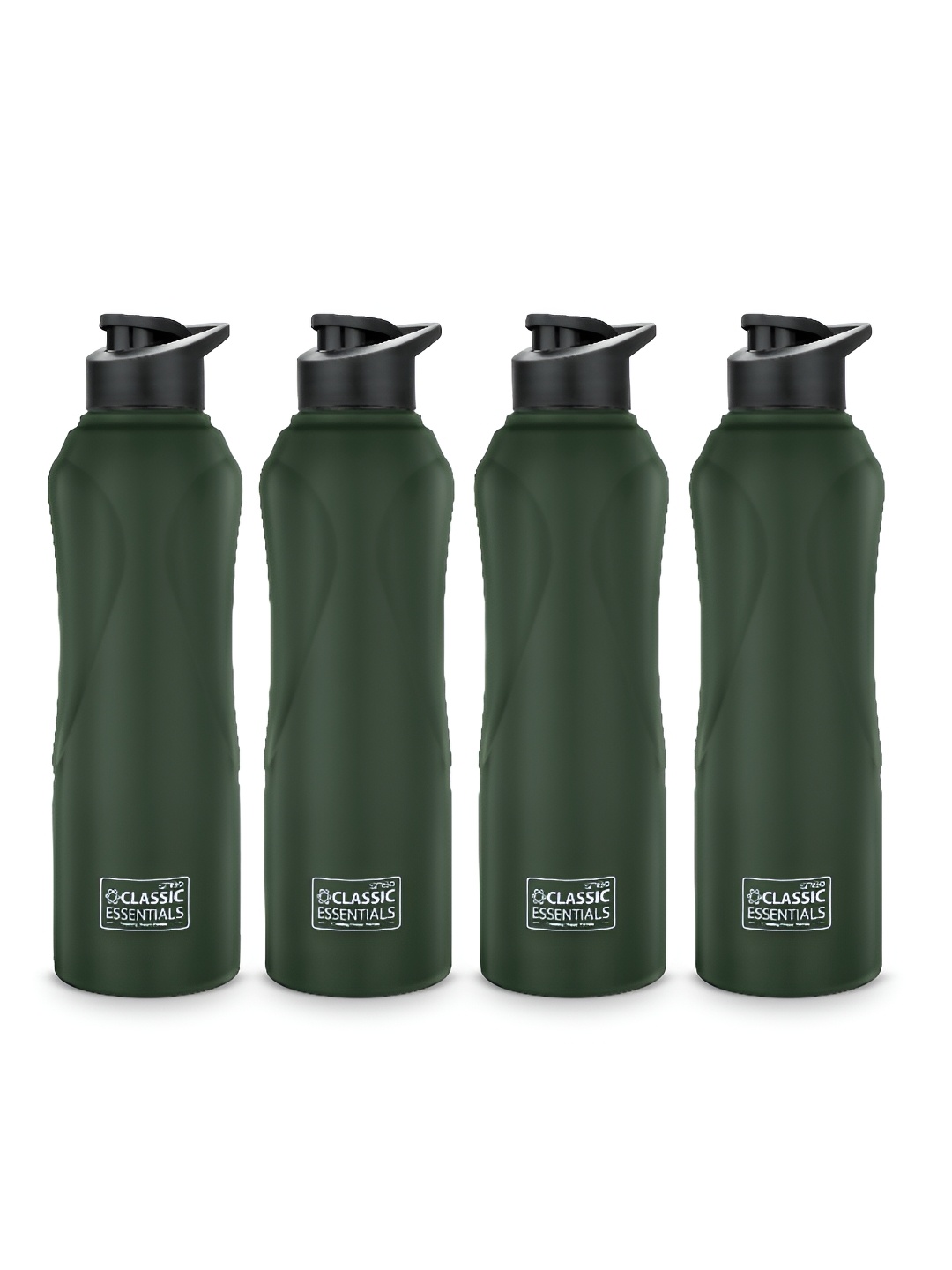 

Classic Essentials Green & Black 4 Pieces Stainless Steel Water Bottle 1L