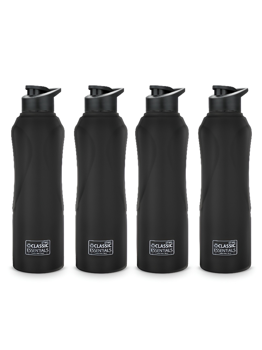 

Classic Essentials Black 4 Pieces Stainless Steel Water Bottle 1L