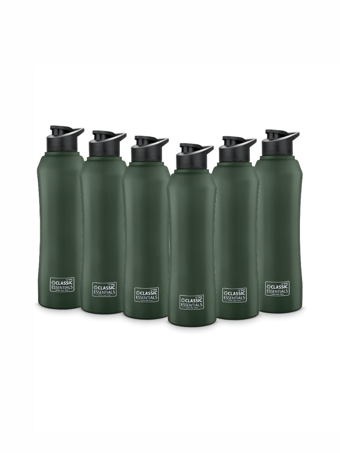 

Classic Essentials Green 6 Pieces Stainless Steel Solid Water Bottle 1L