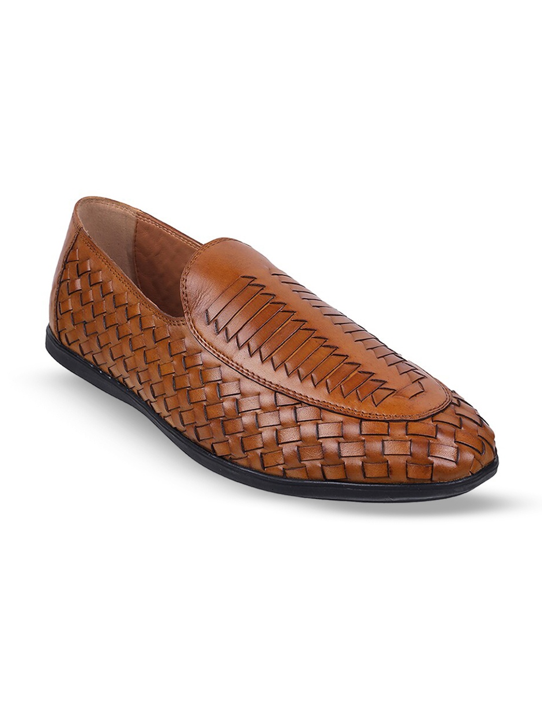 

Metro Men Leather Shoe-Style Sandals, Tan