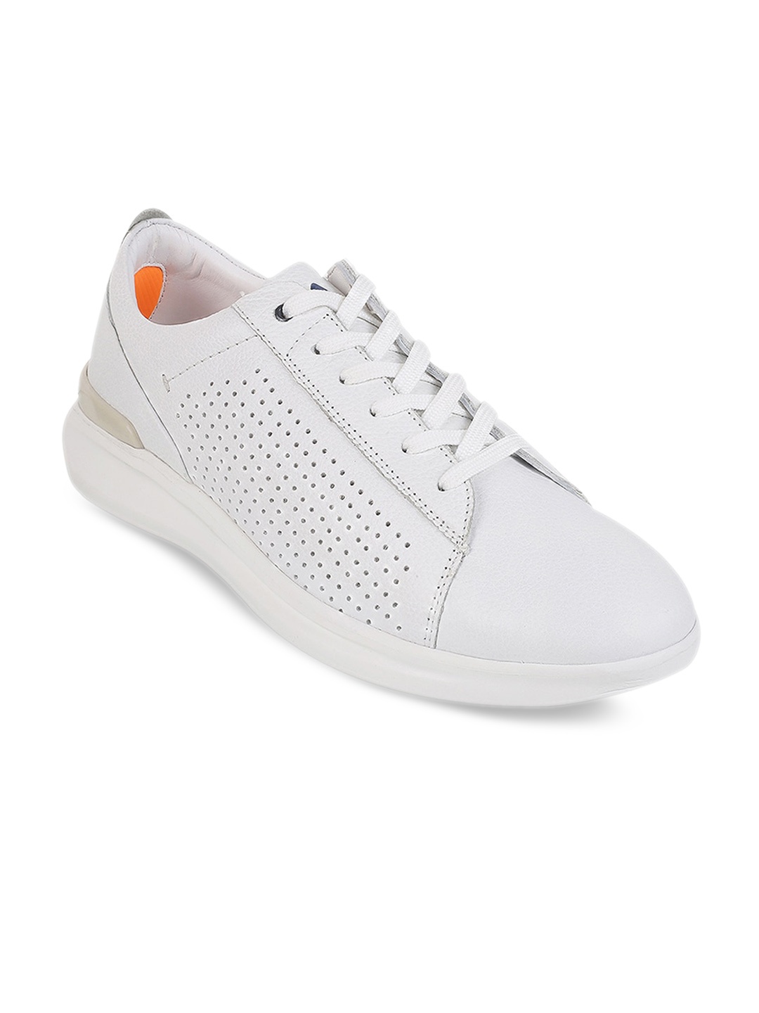 

Metro Men Perforations Lace Up Sneakers, White