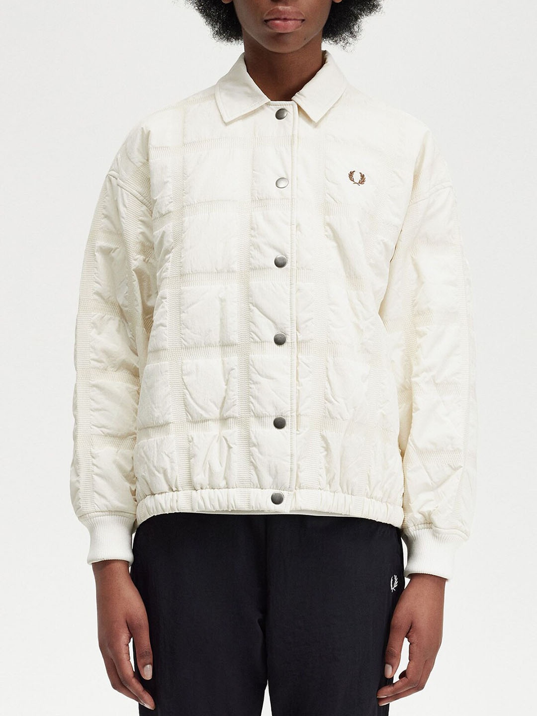 

Fred Perry Spread Collar Tailored Jacket, White