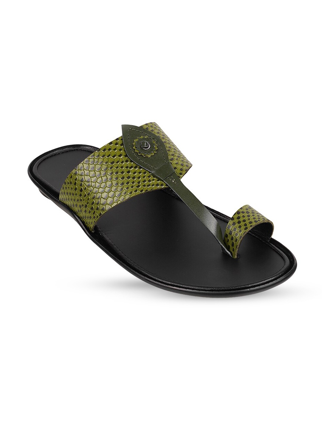 

Mochi Men Leather Comfort Sandals, Green