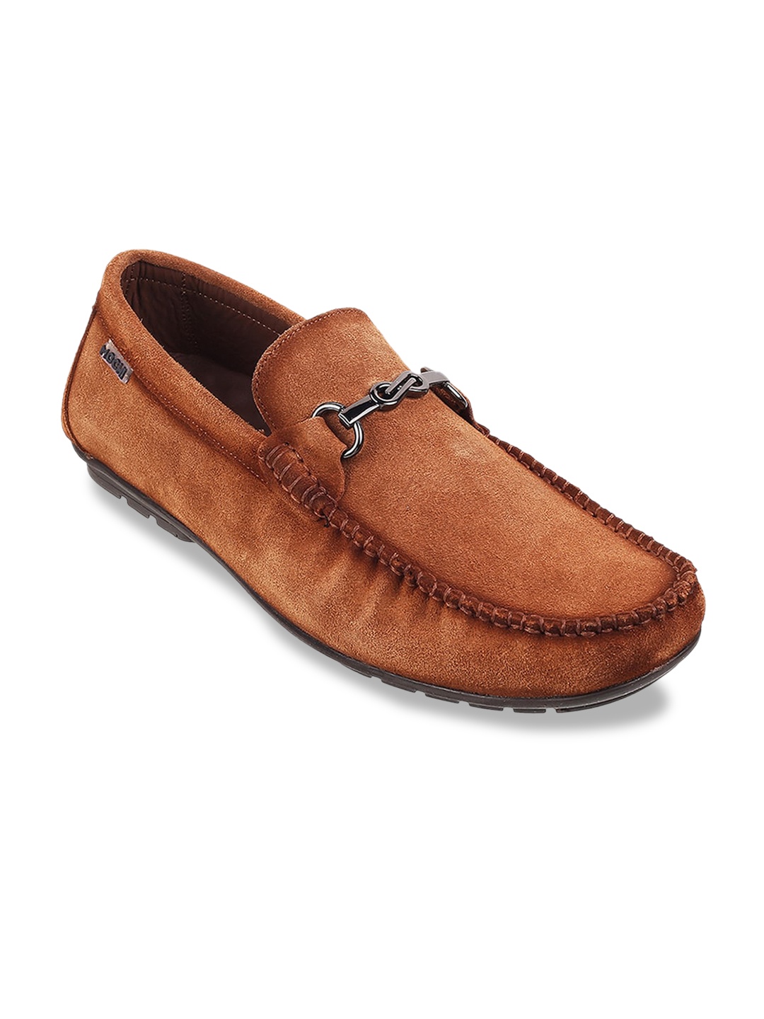 

Mochi Men Square Toe Horsebit Loafers, Tan