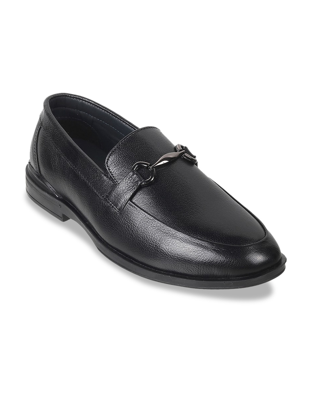 

WALKWAY by Metro Men Textured Leather Slip-On Loafers, Black