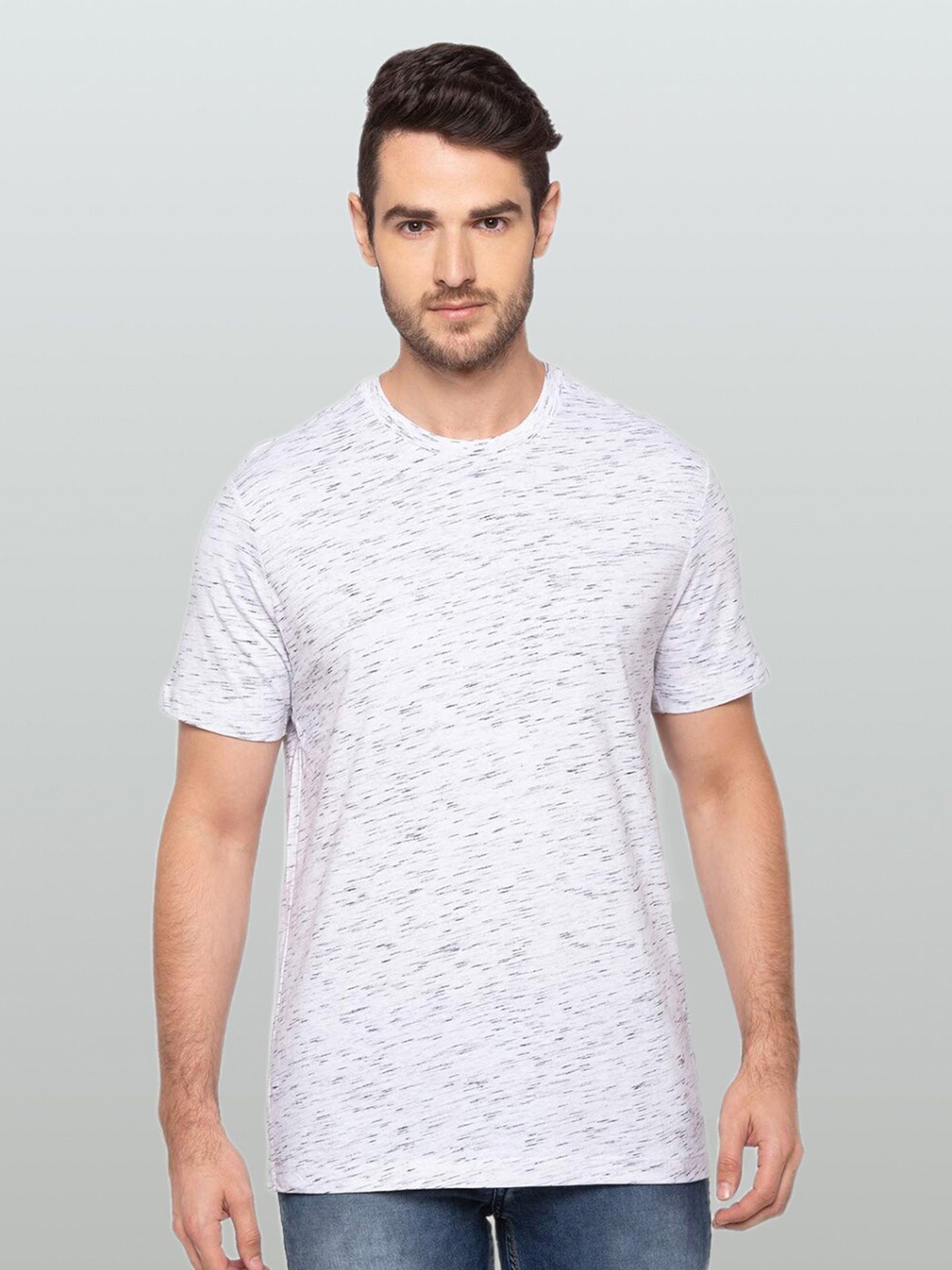 

Kenneth Cole Abstract Printed Cotton Slim Fit T-shirt, White