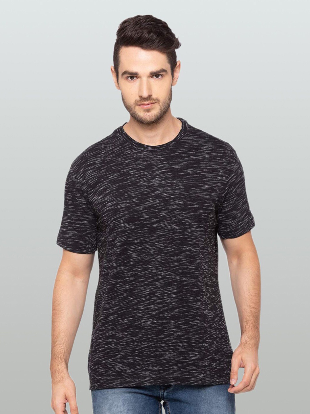 

Kenneth Cole Abstract Printed Cotton Slim Fit T-shirt, Black