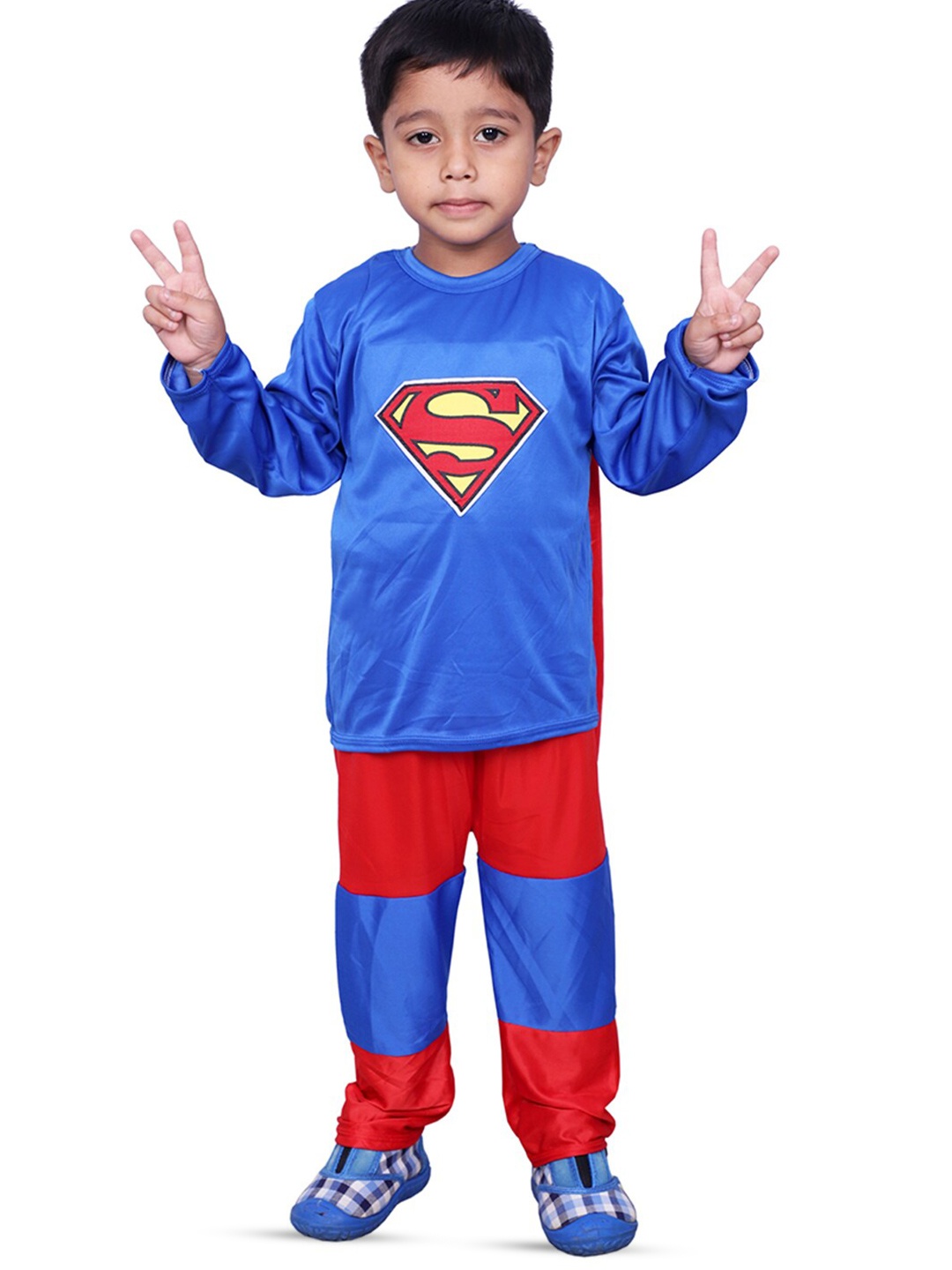 

BAESD Boys Superman Printed T-shirt with Trousers, Blue