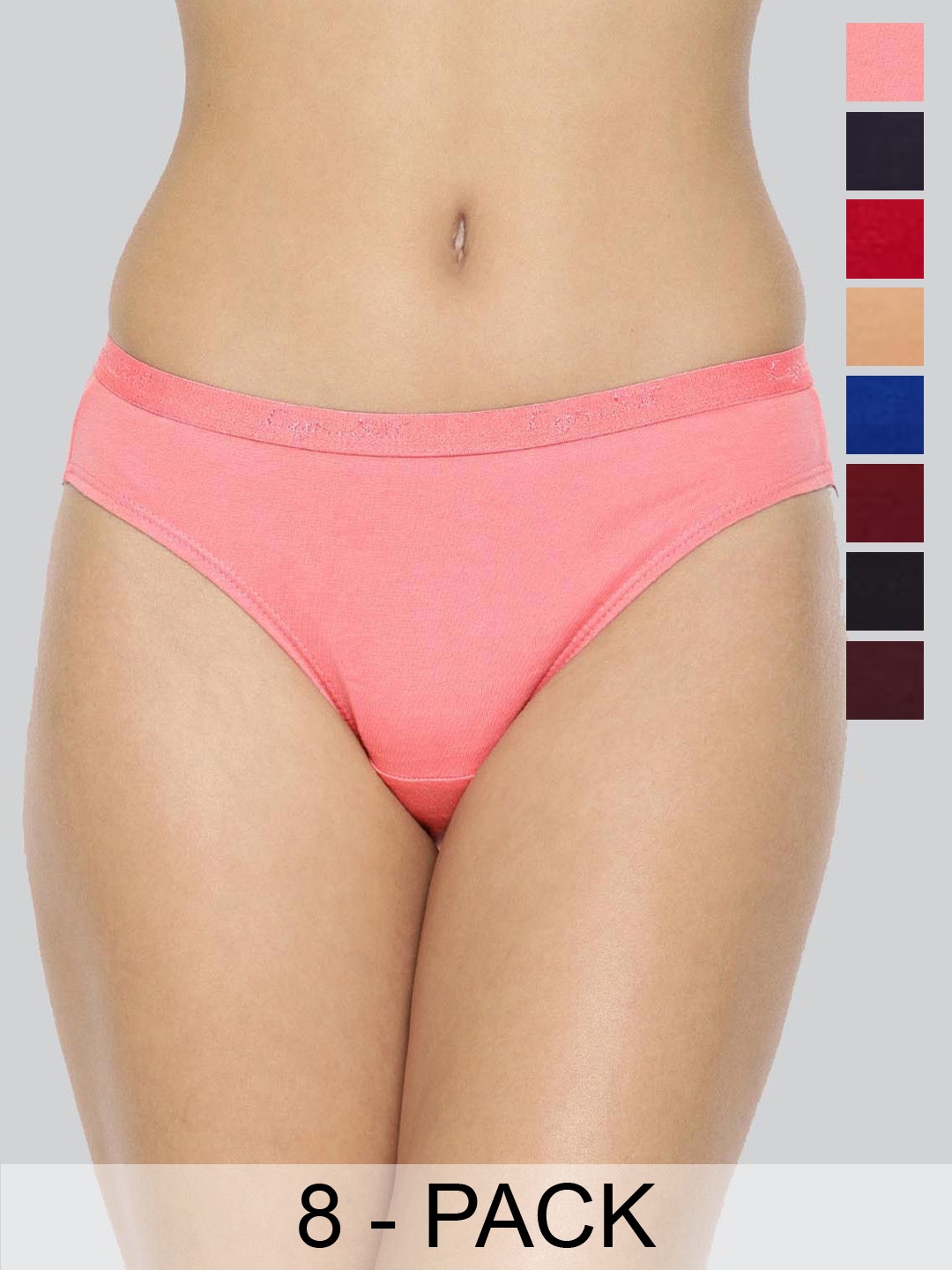 

LYRA Pack Of 8 Assorted Anti-Odour Bikini Briefs