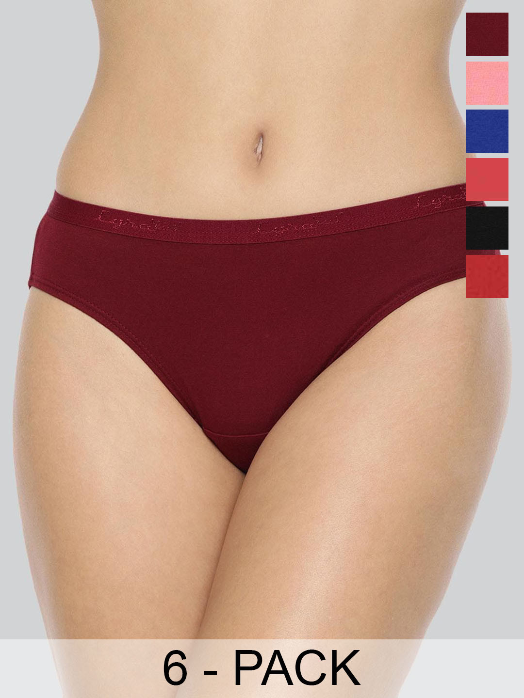 

LYRA Pack of 8 Assorted Anti-Odour Mid-Rise Bikini Briefs