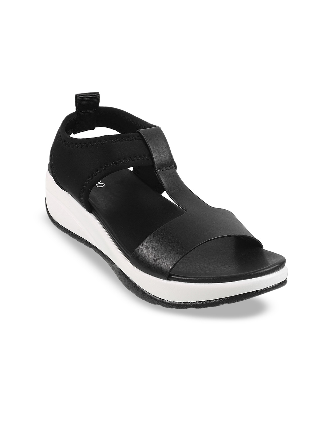 

Metro Open Toe Comfort Heels, Black