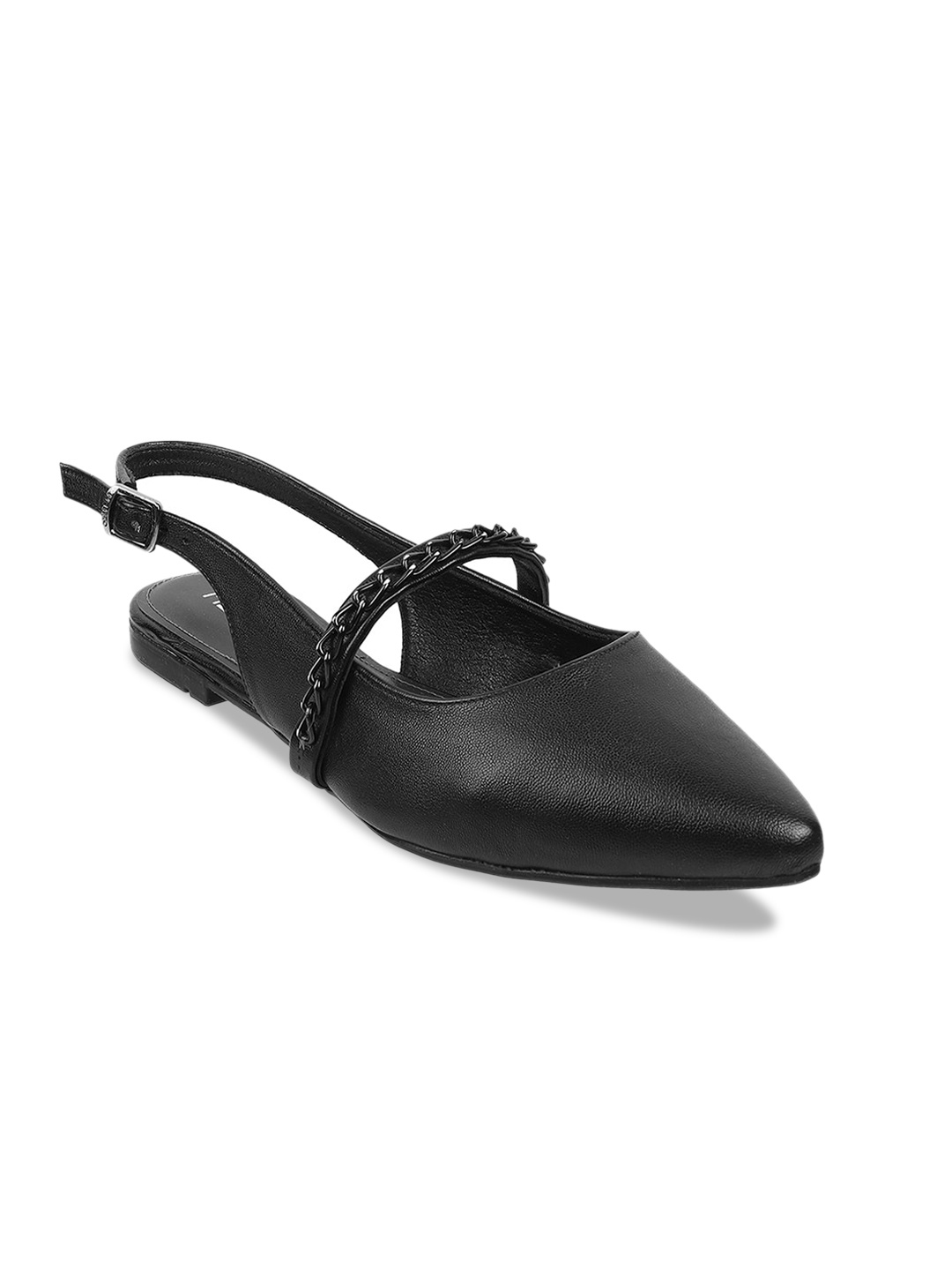 

Metro Pointed Toe Mules, Black
