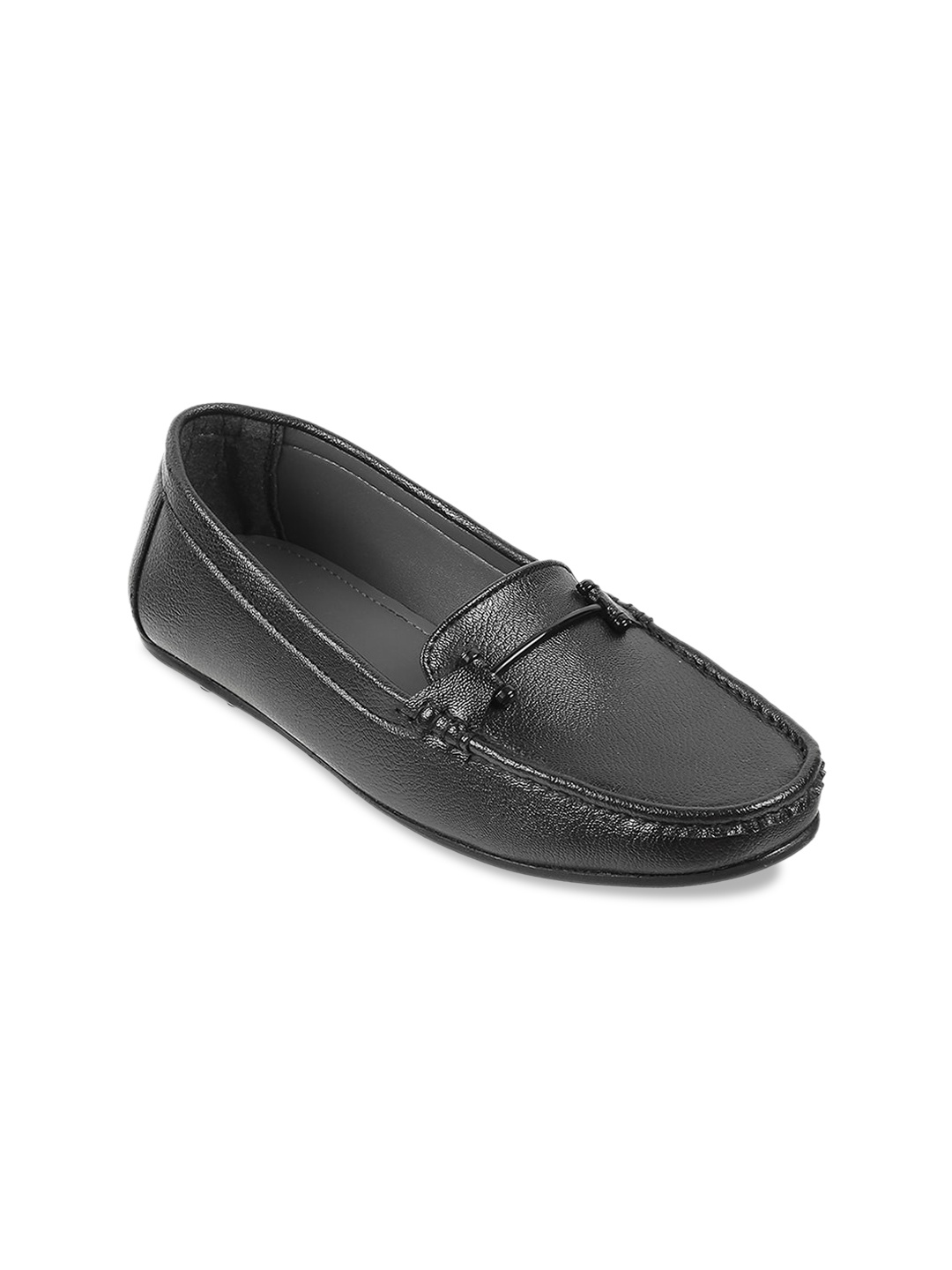 

WALKWAY by Metro Women Round Toe Horsebit Loafers, Black