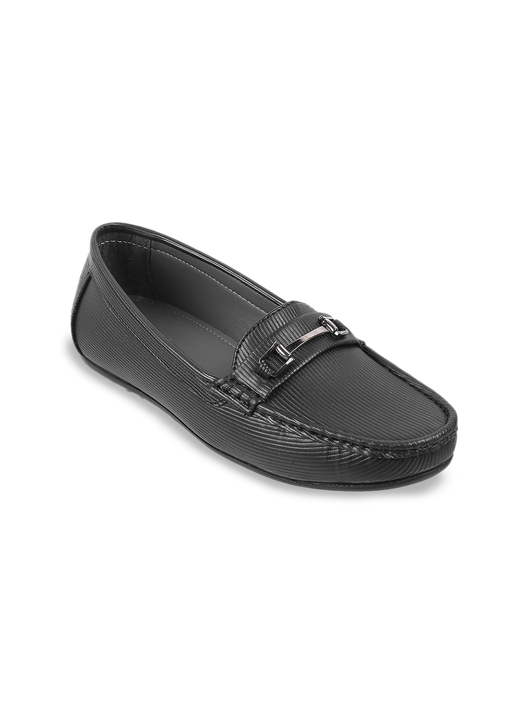 

WALKWAY by Metro Women Round Toe Horsebit Loafers, Black