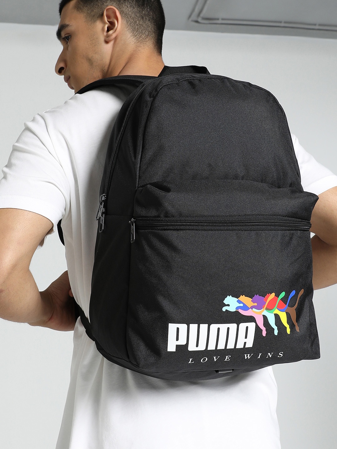 

Puma Unisex Phase Love Wins Backpack, Black