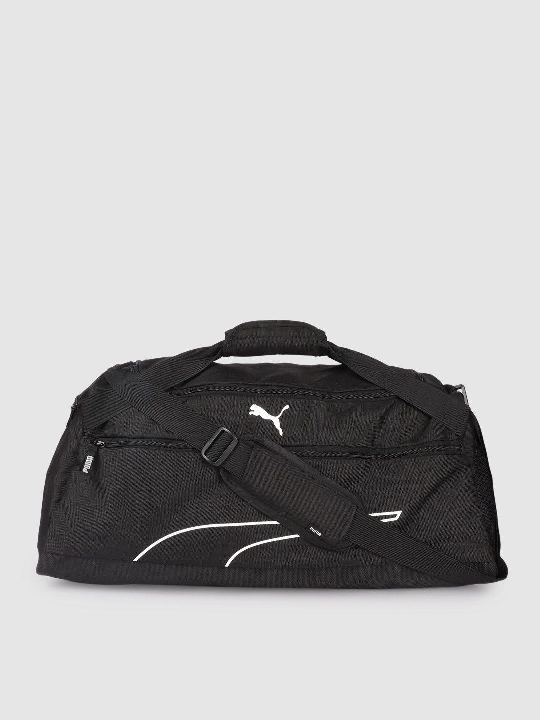 

Puma Fundamentals Printed Sports Duffel Bag, Black